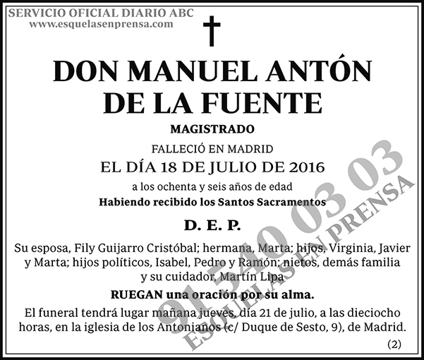 Manuel Antón de la Fuente